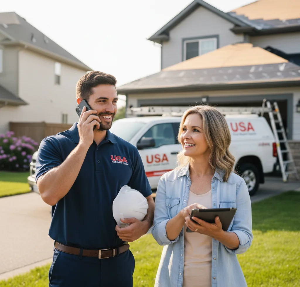 USA Roof Repair Experts customer support in Albia